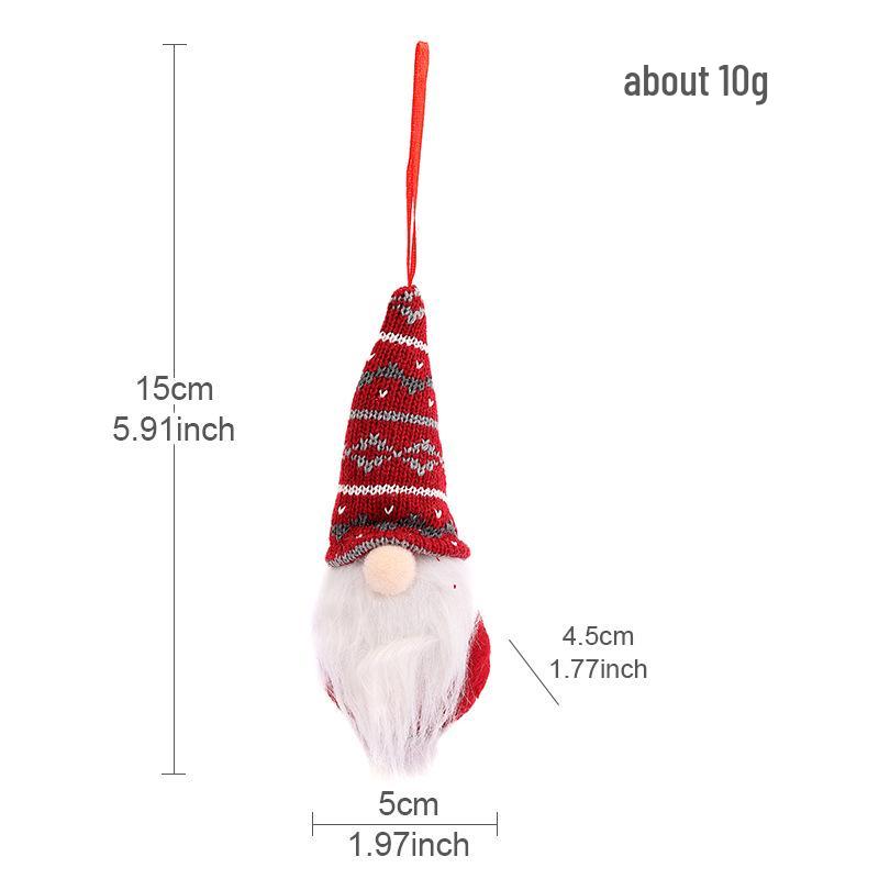 

Креативное вязаное украшение на Рождество в виде безликого старика от Qiaoding