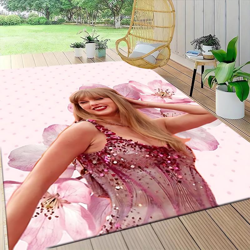Floral Fantasy Fashion Carpet Rug Soft Washable Antislip Home Living Room Sofa Mats Personalized Christmas Rug