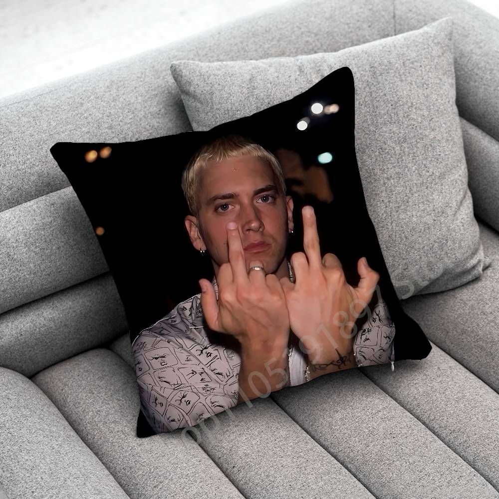 E-Eminem The Marshall Mathers LP STANS Throw Pillow Case For 30cm 40cm 45*45cm 50cm 55cm Square Sofa Pillowcase Shell