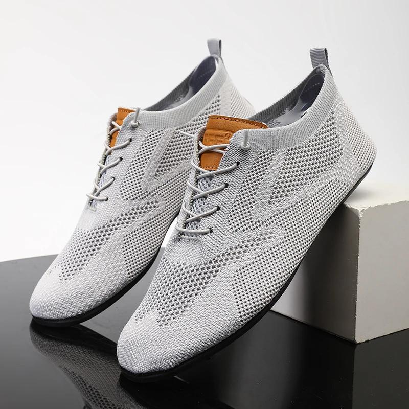 

Mesh Men Shoes Breathable Casual Sneakers High Quality Trendy Lightweight Outdoor Walking Male Flat Shoe Zapatillas 36