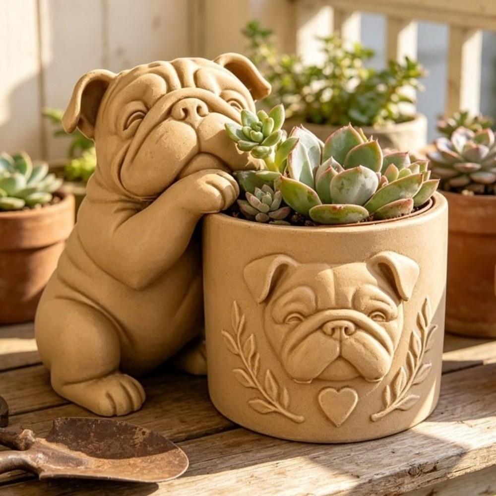 Animal Shaped Dog Shaped Planter Pot Funny Dog Succulent Planter  Garden Decoration