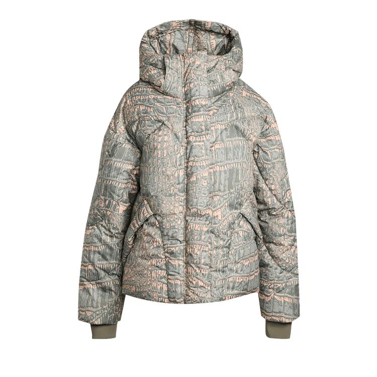 

Куртка зимова середньої довжини з підкладкою Adidas x Stella McCartney з принтом М який пудровий/Вербово-сірий/Насичений зелений Жіночий верхній одяг JX6787 M