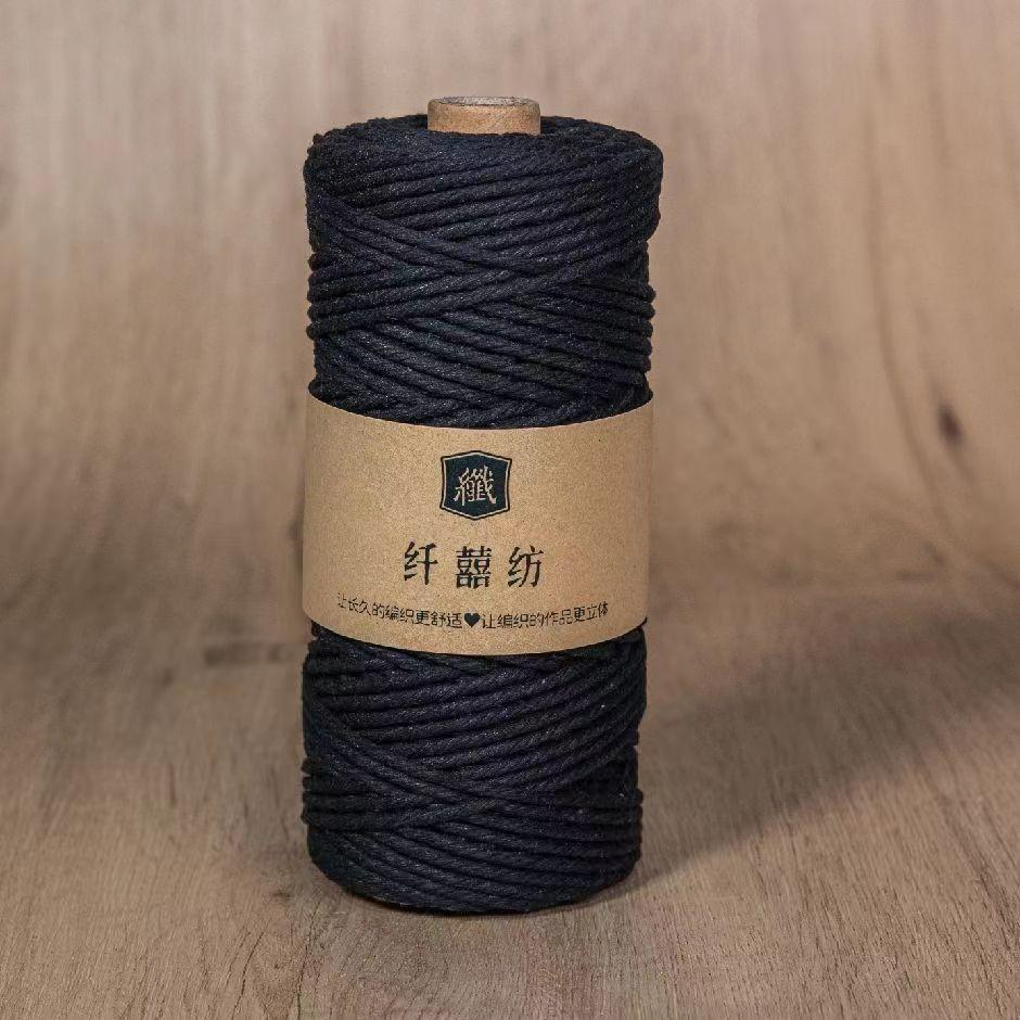 3Mm100M Colored Cotton Rope Thread Handmade Diy Bundled Woven Bag Wound Decorative Thread Tapestry Accessories Material