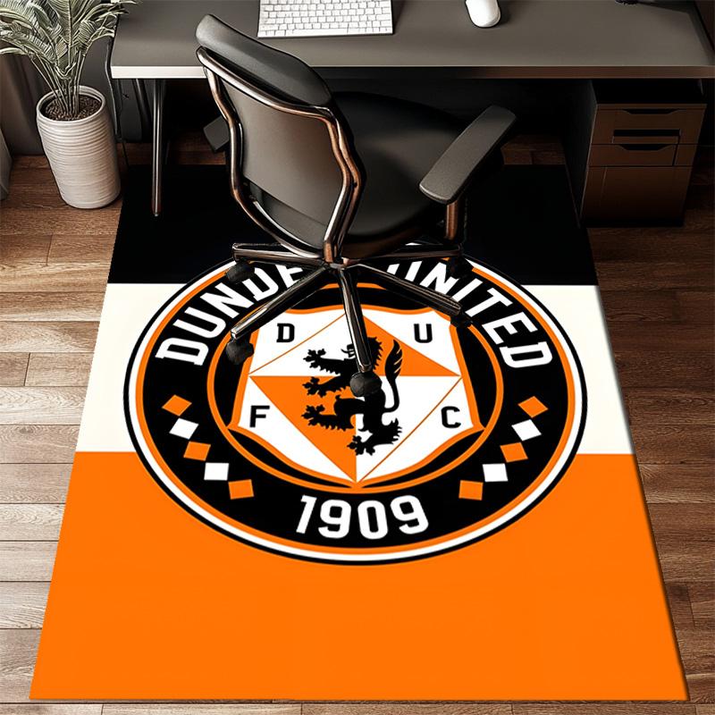 Tappeto Ufficio con Stemma Dundee United, Cuscino per Sedia, Tappeto per Ingresso, Tappeti per Soggiorno, Camera da Letto, Regali di Natale