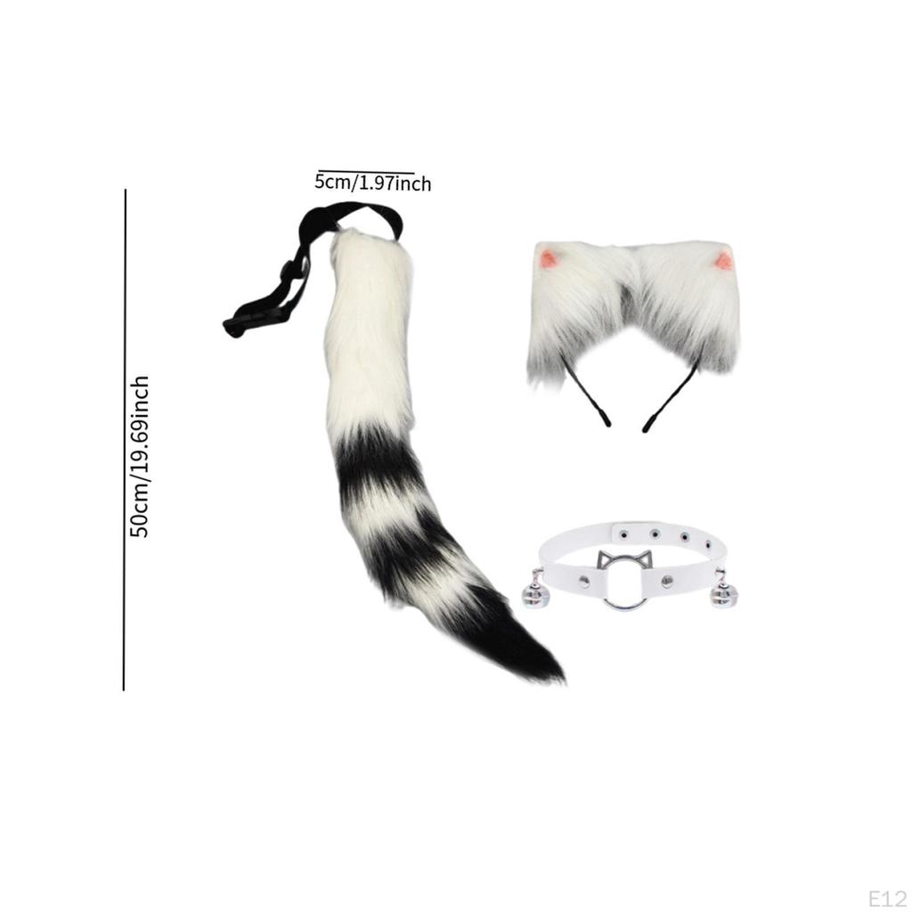 And Tail Set Ear Headband for Party Performance Fancy Dress