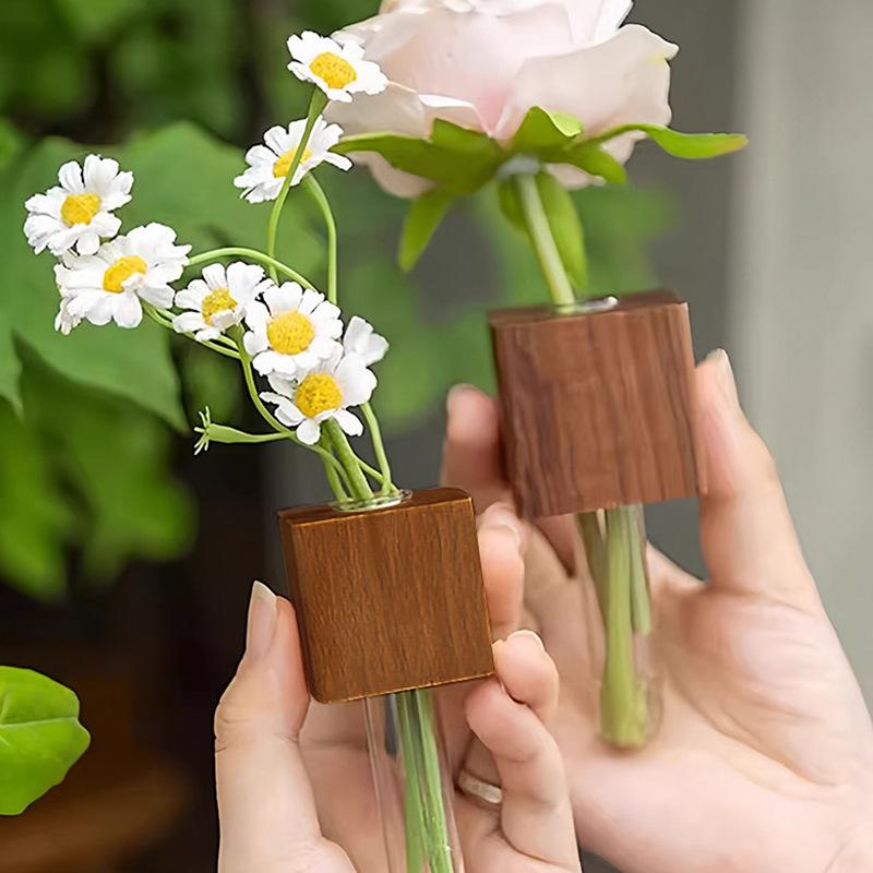 Kreatywny mini wazon 3D z magnetycznym uchwytem na kwiaty