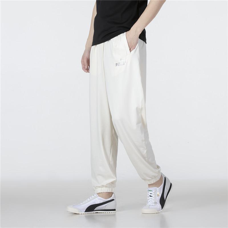 Puma Loose Knit Breathable Sweatpants Men Bottoms White 671930-65