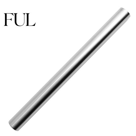 Rolling Pin Dough Reusable Food Grade Not Sticky Polished Long-lasting Labor-saving Stainless Steel Smooth Surface Making Kitchen for Roller