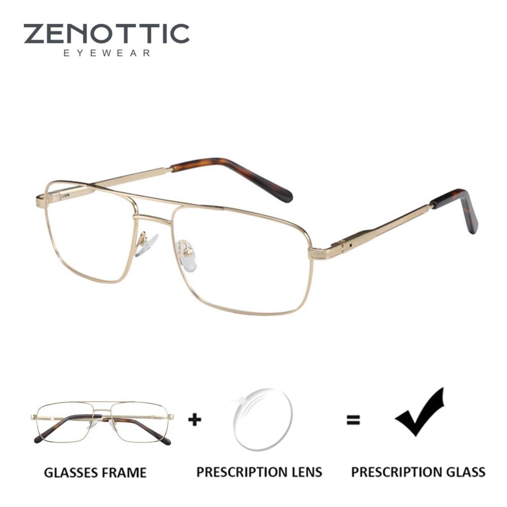 

ЗЕНОТТИК (Размер XL) Классические Авиатор Прогрессивные Очки Для Коррекции Очки Пилота Для Миопии Фотохромные Оптические Очки Для Мужчин Single Version&1.56&None