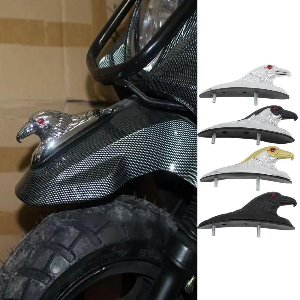 Universal Front Mudguard Decoration Metal Motorcycle Decorative Accessories Motorcycle Eagle Head