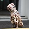 Winter Warm Dog Hoodies,Pet Hooded Pullovers For Large Breeds,Classic Christmas Printing Dogs Sweater Pajamas,For Husky Whippet