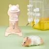 Freestanding Base Hamster Water Bottle Stand Wood Hamster Water Bottle  For Hamsters