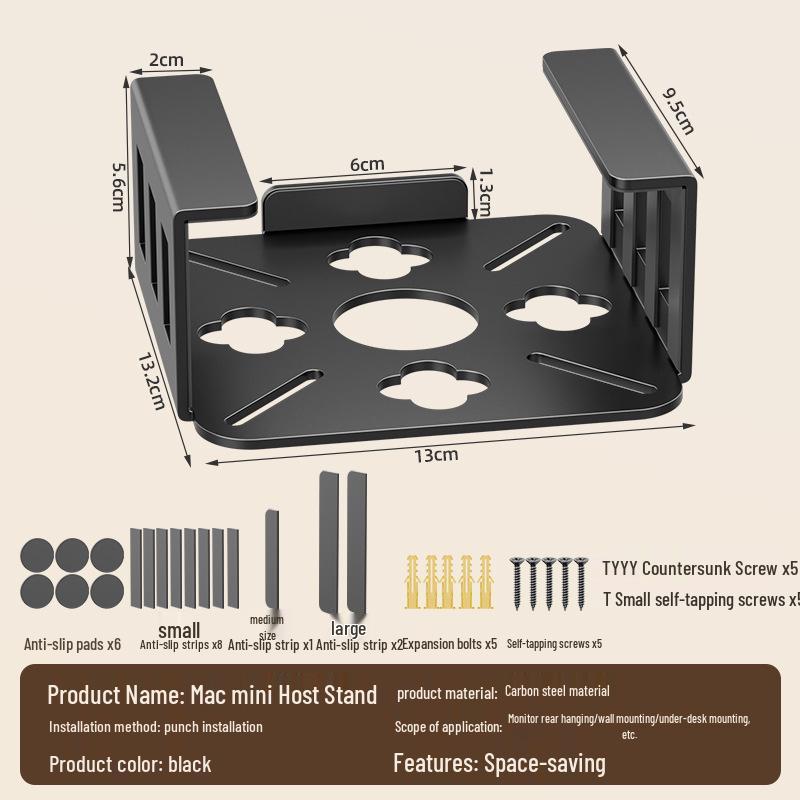 

Invisible Metal Under-Desk Laptop Tray Stand for Creative Storage