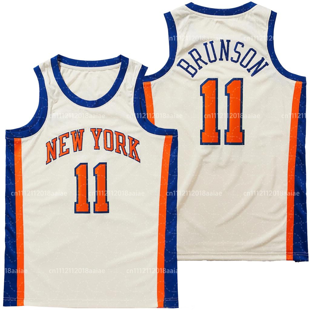 Men's Children's New York Knicks NO.11 Basketball Sports Vest Summer Sleeveless Outdoor Brunson Player Tees Training Tops
