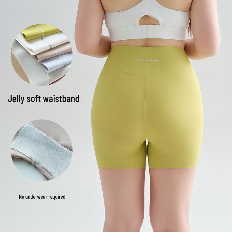 

Женские бесшовные шорты для йоги с высокой талией 5A, антибактериальные, не требующие нижнего белья, больших размеров, идеально подходят для велоспорта, бега и спортивных тренировок XXL