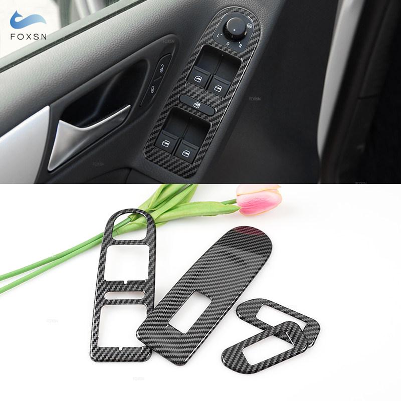 Car Interior Accessories For VW Golf 6 GTI MK6 2008 - 2013 Console Gear Shift Panel / Door Handle / Air Outlet Vent Trim Cover