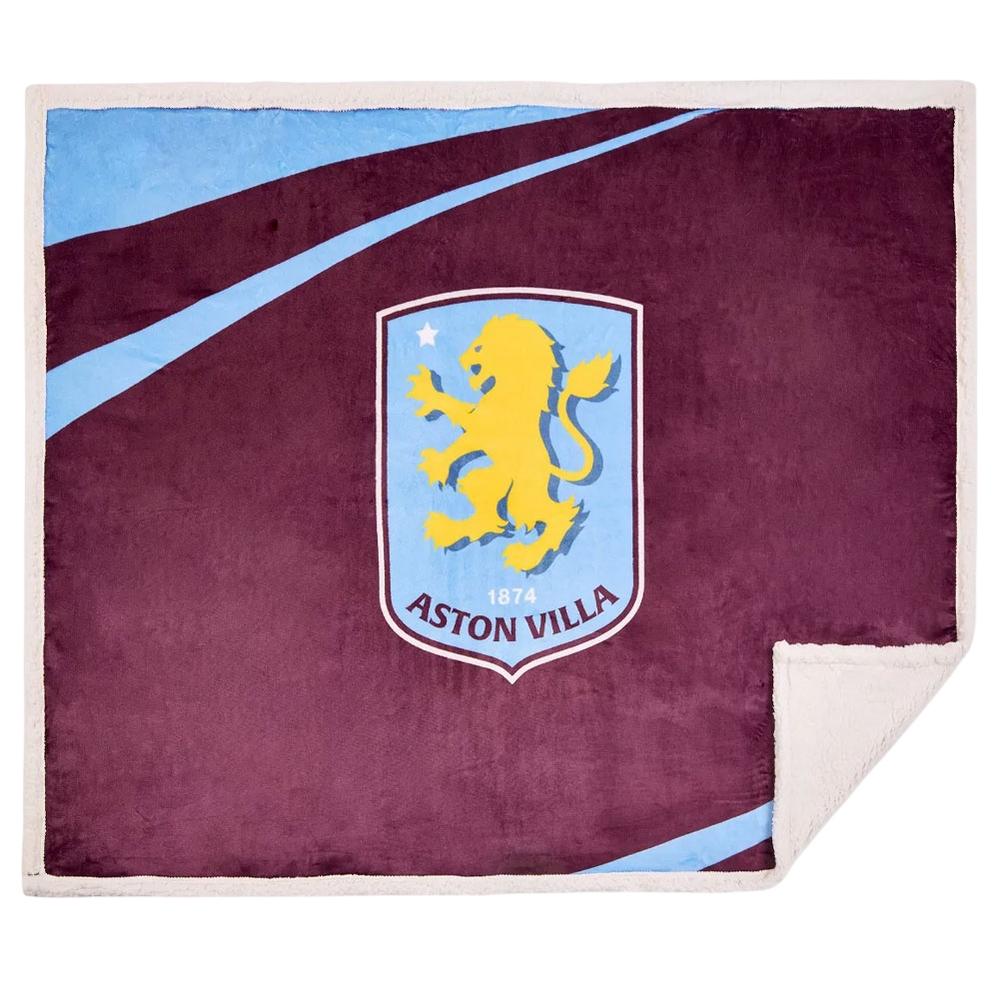 Aston Villa FC Sherpa Fleece Blanket