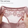Blumenspitzen G-String Höschen Damen Niedrige Taille Ausgehöhlte Slips Einfarbig Sexy Dessous String Unterwäsche Intimbekleidung