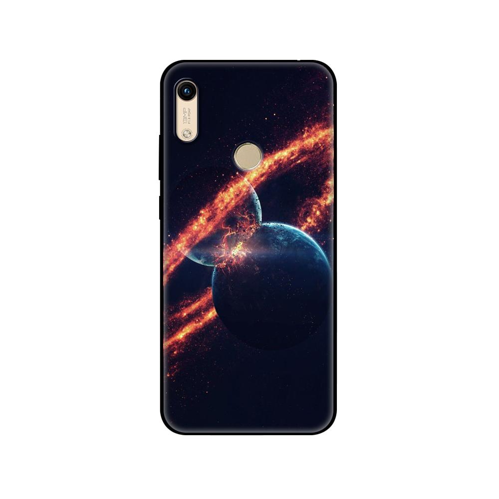 Black Tpu Case For Huawei Honor 8a Prime 8s Prime 9 Lite Honor 9A 9C 9X Premium 9x Pro 9S Sky Space Planet Moon Stars Design