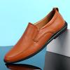 Autumn New Casual Leather Shoes Soft-soled Business Shoes Driving Shoes Fashion Doudou Shoes