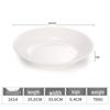 Assiette profonde ronde en mélamine