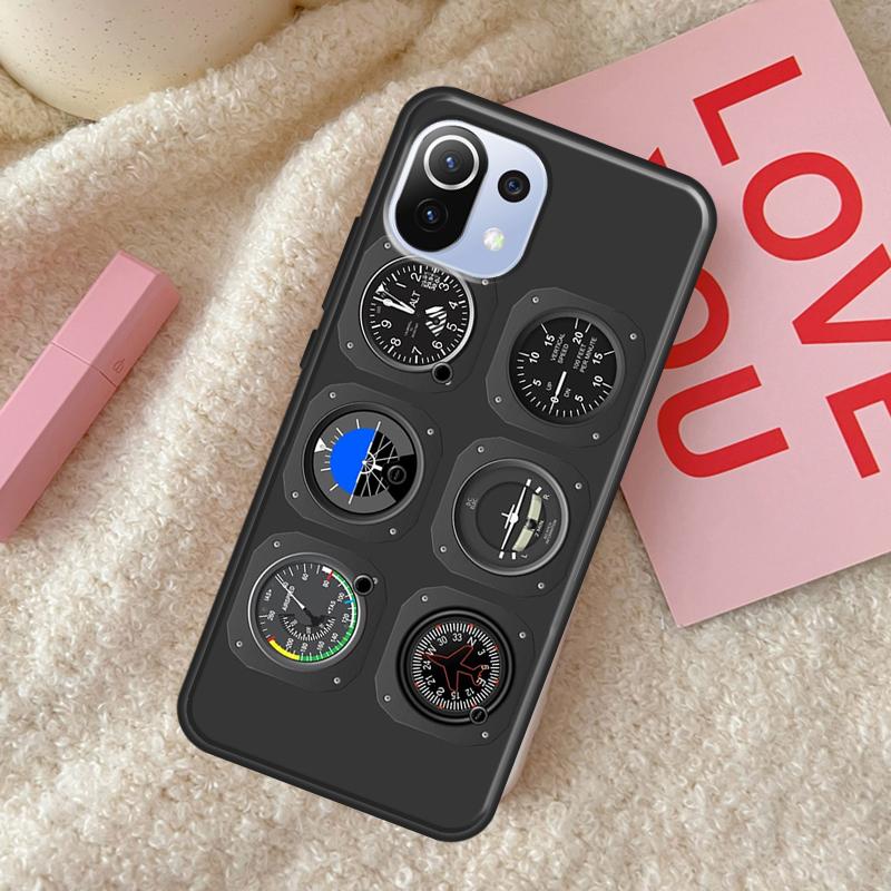 Aviation Aeroplane Pilot Cockpit Case For POCO X5 X3 X4 F5 Pro F3 F4 GT C40 M5s Phone Cover For Xiaomi 13 11T 12T Pro 12 Lite