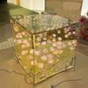 Handcraft Lover DIY 21Pieces 3D Tulips Night Lamp and Mirror 2 In 1 Kits Handmade Flowers Night Light Set Desktop Decors