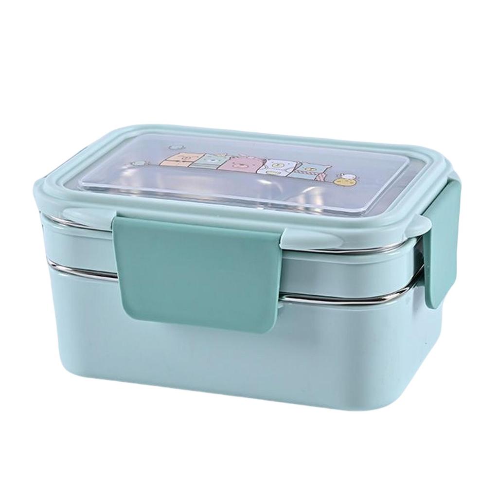 Stainless Steel Bento Box Insulated Thermal with Divided Compartments Food Storage Containers for Hiking Office Camping Outdoor
