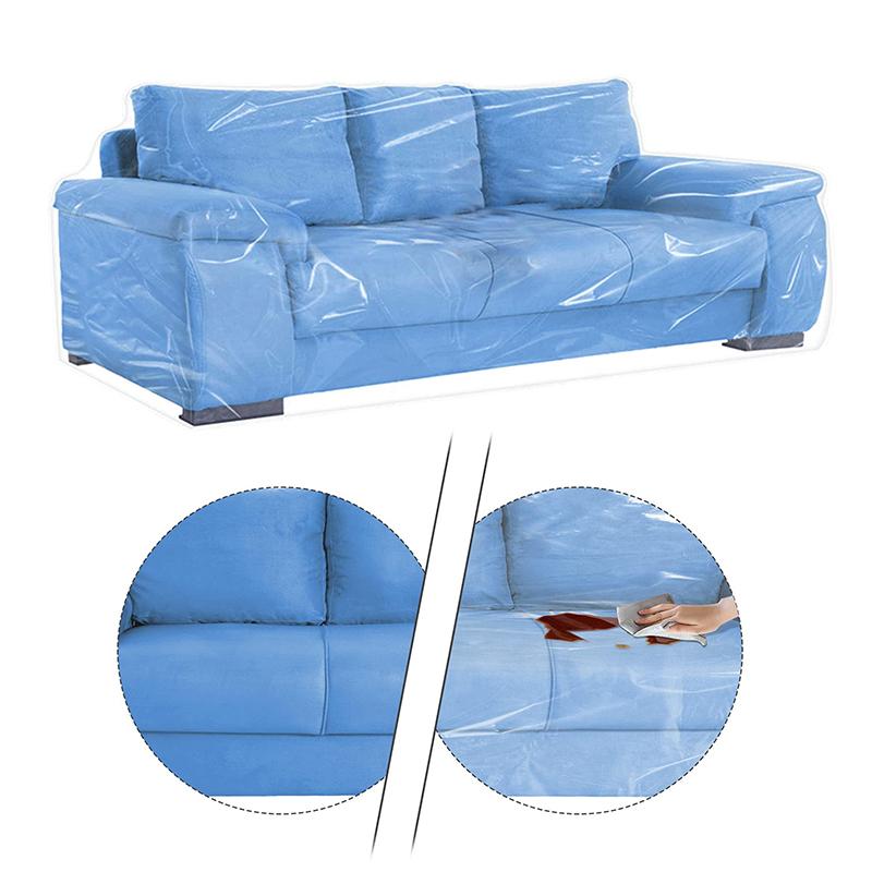 Couch Cover Pet Plastic Cover Transparent Cat Scratch Protector Waterproof Sofa Cover For Protection Against Cat Dog Clawing