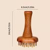 Copper Head Massage Gua Sha Comb Long Wooden Handle Sturdy Meridian Point Massager Brush Durable Chinese SPA Gua Sha Tool