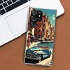 Custodia per Telefono Auto Classica Vintage Old Retro per Samsung Galaxy S24 S23 S22 Ultra S21 S20 Fe S10 Plus S10E S9 S8 + Shell Coque