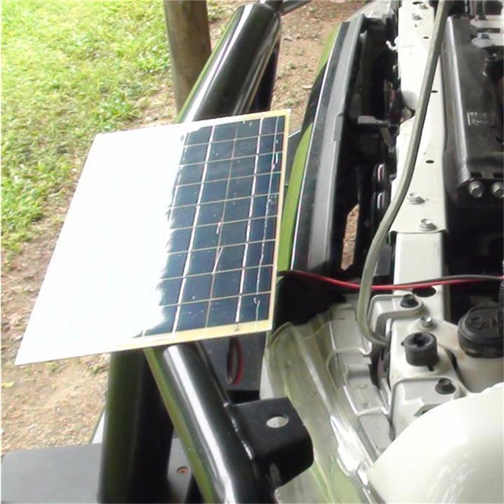 Buy 5.5W 18V Silicon Solar Panel Module Charger with Battery Clip for 12V Car Camping Boat