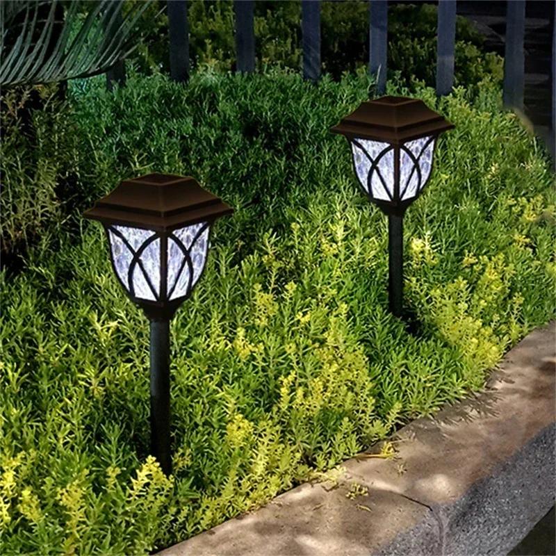 Solar Pathway Lights LED 2pack Outdoor Landscape Path Lamp Waterproof Solar Garden Lights for Yard Garden Walkway Patio Driveway