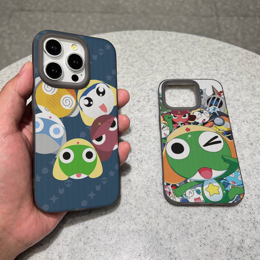 Keroro Frog Cool Gunsou Sergeant Phone Case For IPhone 17 16 15 14 Plus 11 12 13 Pro Max Shockproof Protection Soft Back Cover