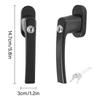 Stainless Steel Window Handles Lock With Key & Screws Balcony Door Handle Lockable Double Glazing Window Handle
