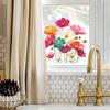 Personalized Embossed Floral Home Glass Window Beautification Stickers