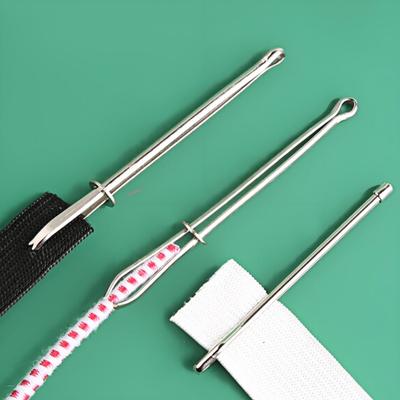 4/8 szt. Zestaw narzędzi do nawlekania sznurka ze stali nierdzewnej DIY Klipsy do prowadzenia liny Narzędzie do szycia Łatwy klips do sznurka do wymiany