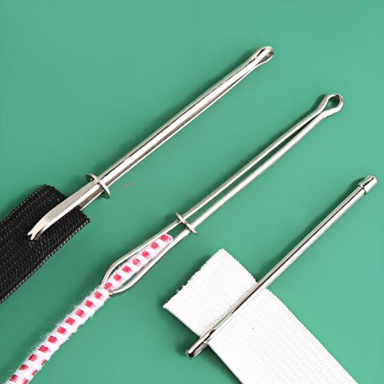 4/8 Pcs Drawstring Threader Tool Set Stainless Steel DIY Rope Wiring Clips Sewing Tool Easy Draw String Clip Replacement