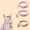 Adjustable Pet Cat Collar With Bell  Kitten Puppy Necklace Adjustable Buckle Colorful Lace Neck Ring Pet Accessories