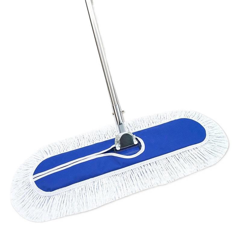 Extra-Large Cotton Yarn Floor Mop for Hotels and Malls - Long Flat Mop for Efficient Dust Cleaning