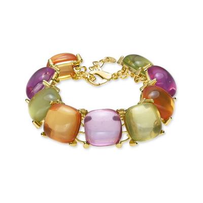 Bracelet - Luxenter - Tosab - Cristal multicolore - finition or jaune 18k - 16 cm + 3 cm de rallonge