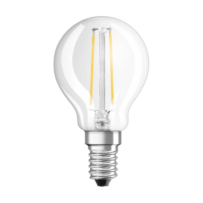 Ampoule LED Transparente OSRAM P E14 2.8W 250Lm 2700K Dimmable IP20 320°