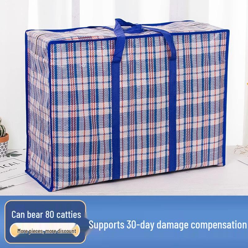 Waterproof Large Capacity Woven Handbag for Moving, Packing, and Dorm Use