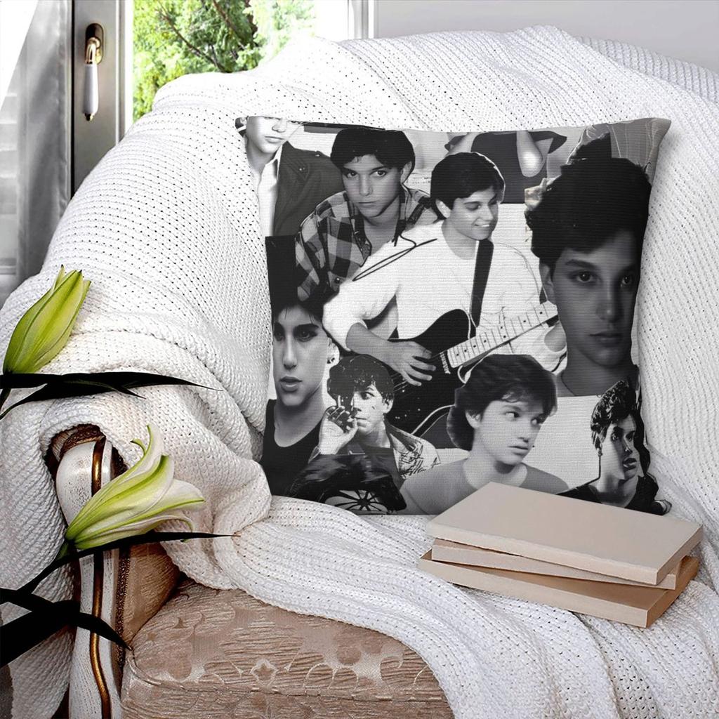 80S Ralph Macchio Limited Pillow Cover Cushion Cover Polyester Printed Pillow Case Cute Fun Pillowcases For Sofa Home Decorative