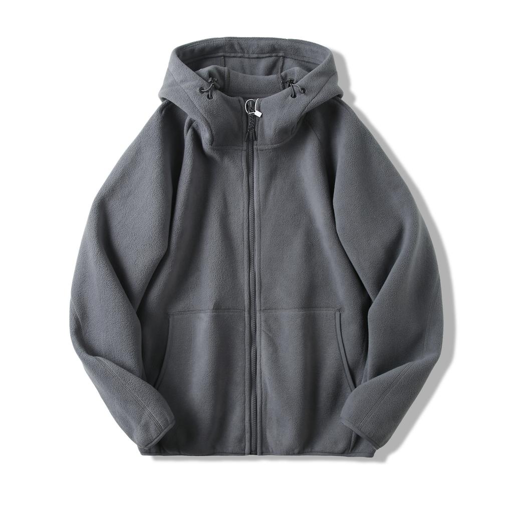 Autumn Winter  Sports Thick Warm Fleece Hoodie Men's Casual Comfortable Coat