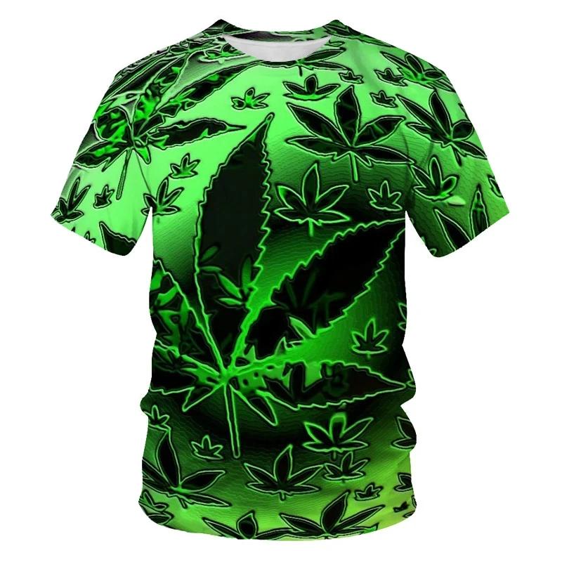 ETST37 Wiet 3D Geprint Heren T-shirt Mannen Vrouwen Grappig T-shirt Homme Mode Korte Mouw Hip Hop T-shirt Koppel Hipster T-shirt Top L