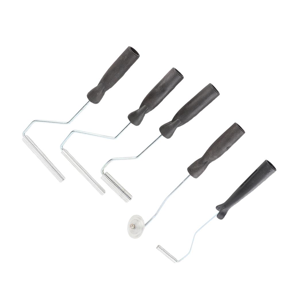 5PCS Fiberglass Laminating Rollers Aluminum Head Bubble Paddle Tool Kit for Mold Resin Composite Projects Bathtub Boat