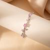 E-commerce color zircon leaf bracelet, sweet temperament ins bracelet, versatile bracelet.