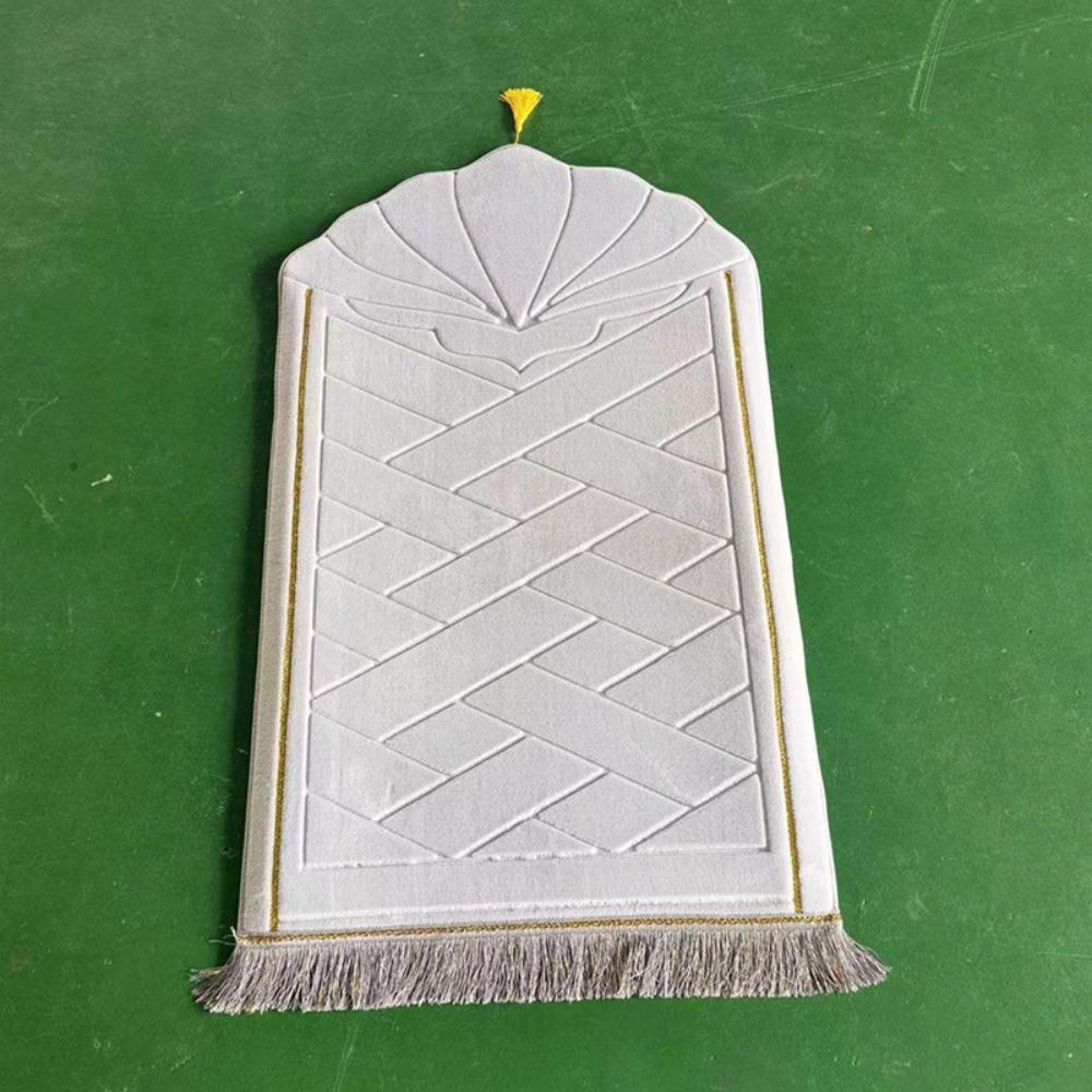 Thickened Prayer Mat Embossing Flannel Carpets High Quality Eid Festival Rugs
