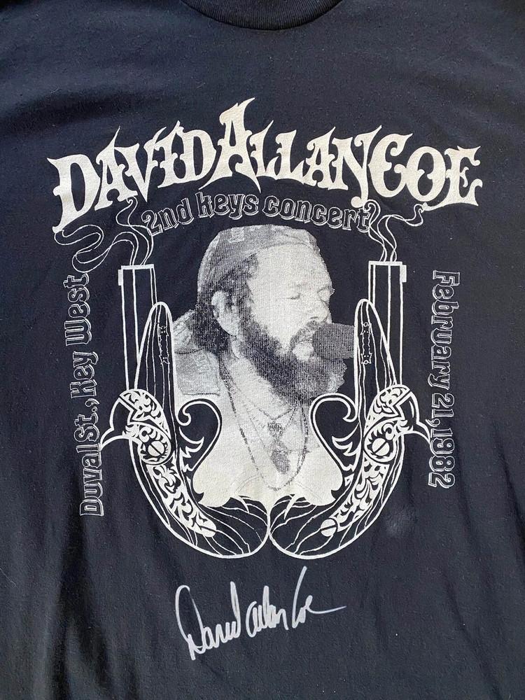 David Allan Coe 2nd Key Concert T Shirt Full Size S-5XL Unisex T-Shirt